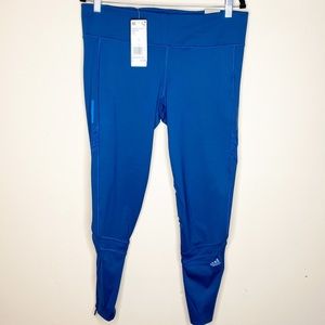 {adidas} mid-rise workout leggings